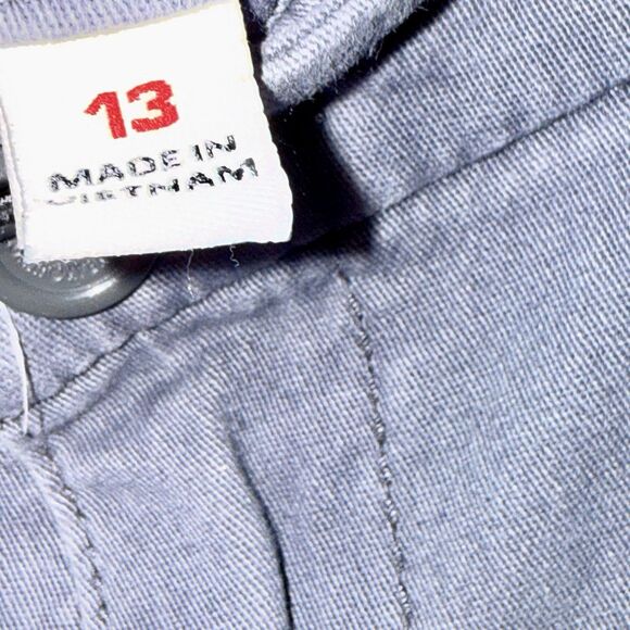 Union Bay Y2K Gray Flared Chinos Khaki Pants Juniors Size Lg 13 Utility Grunge - Picture 7 of 9